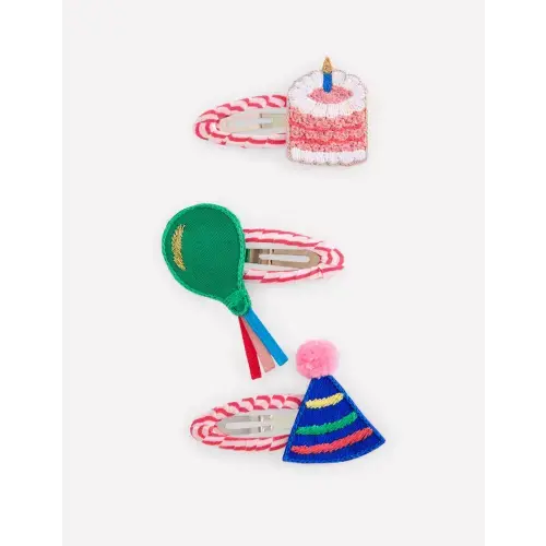 3-pack Hair Clips-Birthday | Boden USA