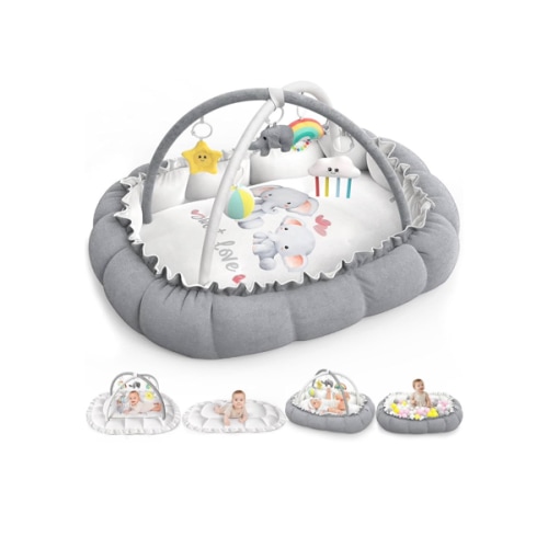 Amazon.com : Visit the OCATO Store 4.4 4.4 out of 5 stars (94) OCATO Baby Play Mat Gym: Baby Play Gym Mat Thick Large Baby Activity Center from Baby to Toddler Skills Development Baby Essentials Baby Shower Gifts Boy Girl for Babies 0-6-12 Months
