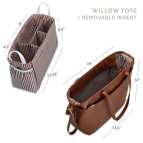 The Willow Tote | Vegan Leather Diaper Bag by Parker Baby Co.