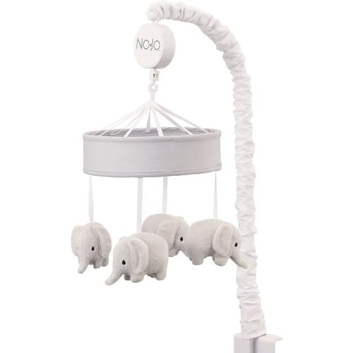NoJo Dreamer - Grey Elephants Musical Mobile