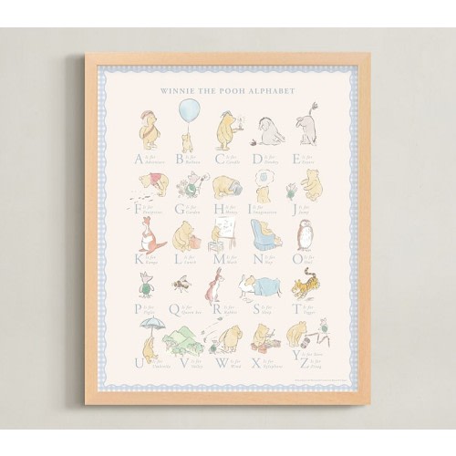 Minted® Disney's Winnie the Pooh Alphabet Framed Wall Art by Sabrin Deirani