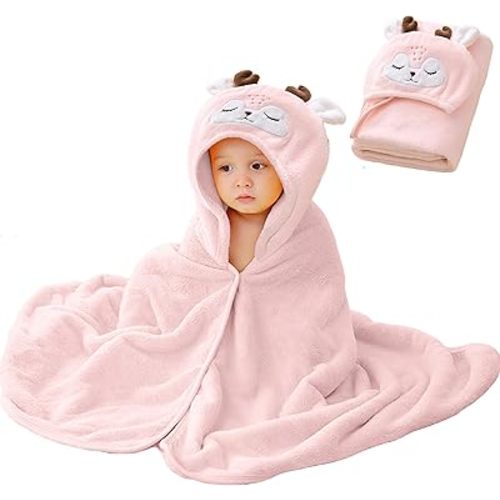 Serviette de bain à capuche pour bébé, Serviettes de bain pour nouveau-né, Serviette de bain pour bébé avec capuche, Serviettes de bain pour bébé à enrouler, Couverture pour bébé, Serviette de