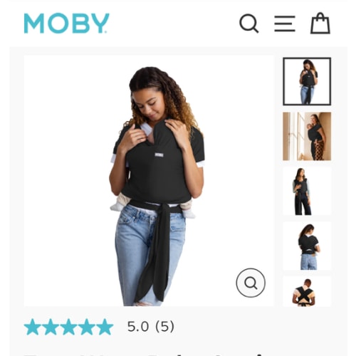 Classic Wrap Baby Carrier - Gray