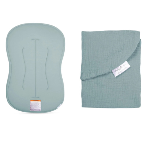 Lounger Curve + Muslin Cover Set | Slate