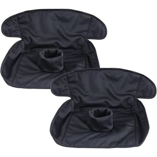 Piddle Pads, Multi-use and Leak Free Lines for Baby Stroller, High Chair & Car Seat, Waterproof Toilet Training Seat Covers for Toddles (Black (2 Pack))
