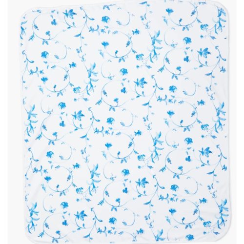 The Baby Blanket - Blue Botanical - Hill House Home