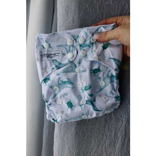 Babygenix Oceanic Reusable Pocket Cloth Diaper – Adjustable, Leak-Proof & Eco-Friendly | Fits Babies 8-55+ lbs |