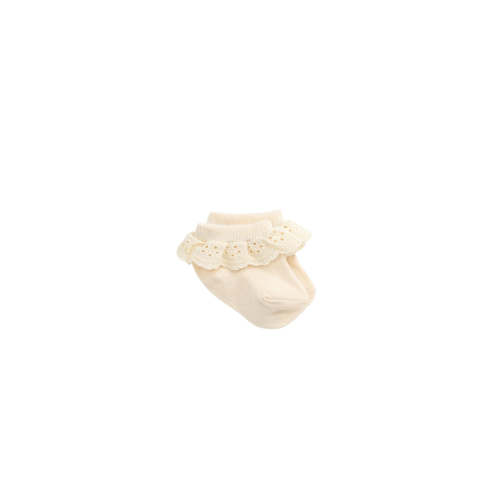 Frill Ankle Sock - Macadamia – Jamie Kay USA