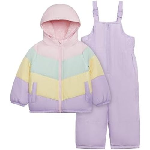 Carter's Girls' Toddler Heavyweight 2-Piece Snowsuit Set – Water Resistant Ski Jacket & Snow Bib