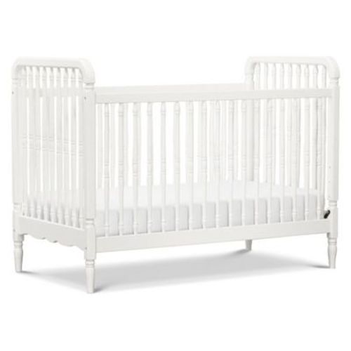 Namesake Liberty 3-in-1 Convertible Spindle Crib with Toddler Bed Conversion Kit - Warm White
