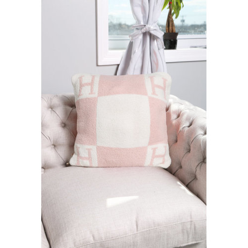 COMFYLUXE Initial "H" Luxury Soft Cushion Cover - ORANGE | Wayfair