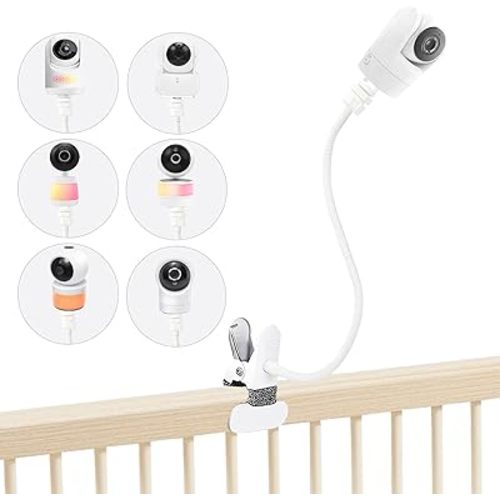 Baby Monitor Mount for VTech Advanced HQ Max, VM901/928/5263, RM5754/5755/5764/7764/5766/7766HD, BM5254, Leapfrog LF915HD/LF920HD/LF925HD/LF930HD/LF815HD/LF1726FHD/LF2936FHD, 16" Clip Mount