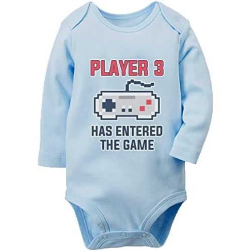 Player 3 Has Entered The Game Unisex Newborn Bodysuit Infant Baby Short Sleeve s