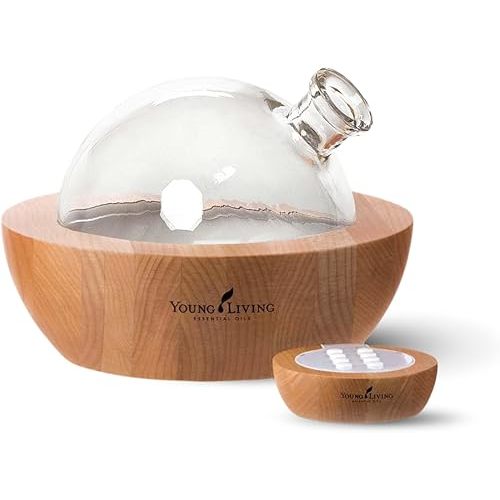 Young Living Essential Oils Aria Ultrasonic Diffuser - Ambience at Home & Spa - Peppermint Oil - Music Tranquil Environment - Room Decor - Humidifier - Diffuser -