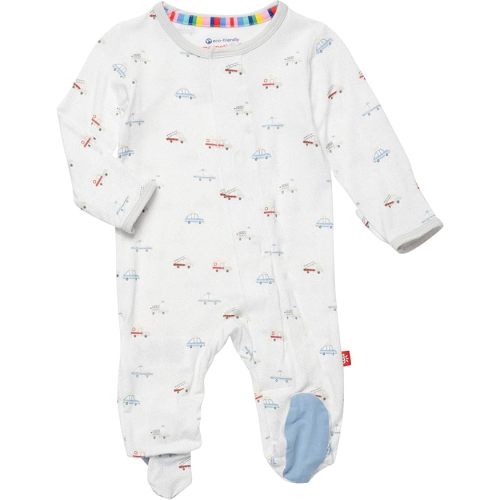 Magnetic Me Boys Modal Magnetic Baby Footie Pajamas | Silky Soft Modal Fabric | Baby Sleepers Available in Sizes PRE - 24M