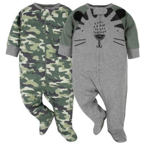 Gerber Baby Boys' Sleep 'N Plays - Tiger - 6-9 Months - 2-Pack