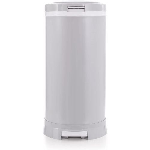 Premium Steel Diaper Waste Pail with Step Open, Gray