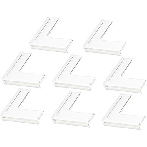 Baby Safety Corner Protectors 8 Pack Silicone Edge Guards Soft Non Adhesive Anti-Collision Sleeves for Window and Furniture Corner Guards Childproof Table Bumper 1.77X0.55X0.25 in