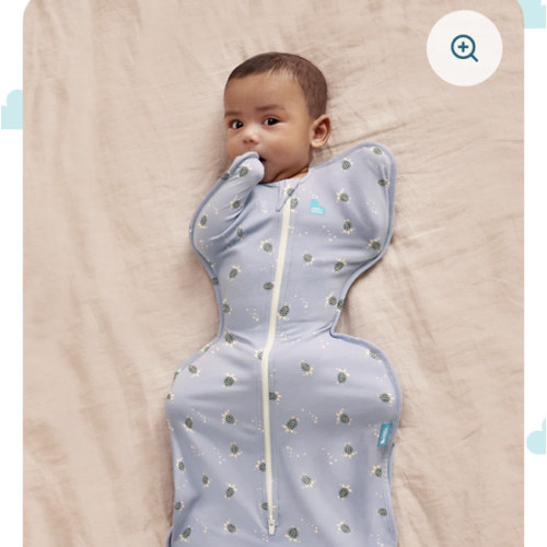 Swaddle Up™ 1.0 TOG Cotton Mist Blue Turtally