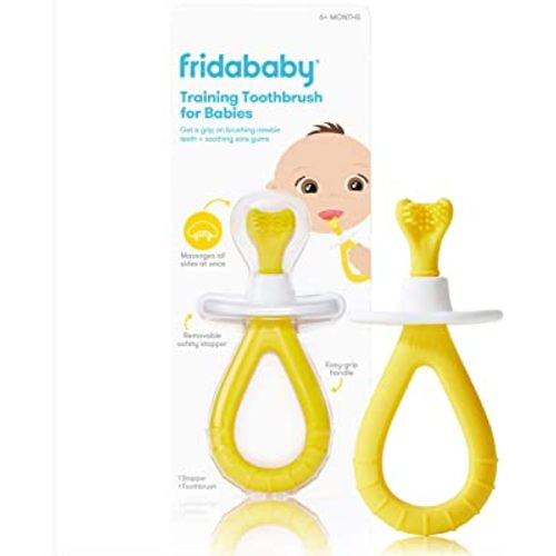 Training Toothbrush for Babies with Soft Silicone Bristles by Frida Baby