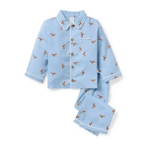 Boy Light Blue Dog Friends Good Night Classic Pajama In Dog Friends by Janie and Jack