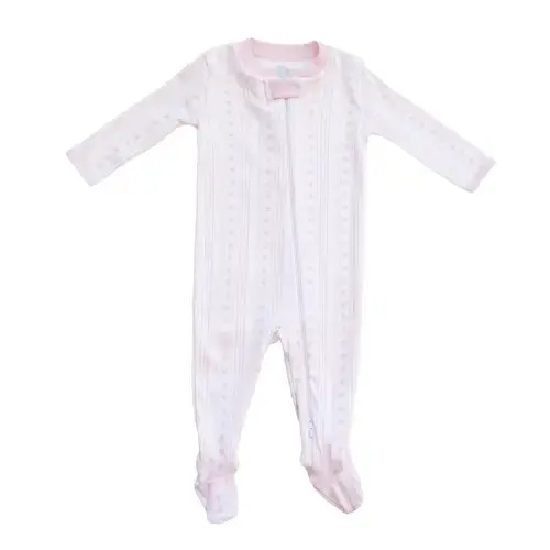 Starlight Stripes | Footie (Pink)