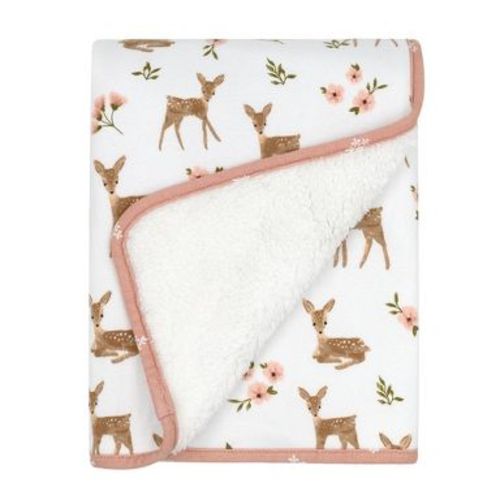 Jersey Faux Shearling Blanket - Sophia Garden
