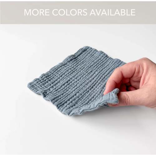 Natural White Gauze Washcloth / Small - 7X7 Inches