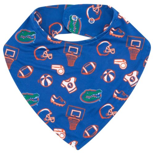 Florida Gators ZooZatz All Over Print Baby Bib - Royal