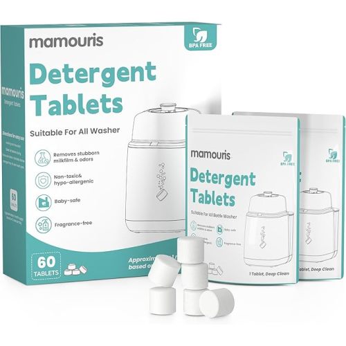 150PCS Official Detergent Cleaning Tablets: for Baby Brezza Grownsy Papablic Momfann Bottle Washer - Baby Bottle Washer Tablets for All Brands Bottles Washers Machines