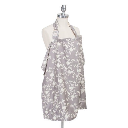 Bebe au Lait Premium Cotton Nursing Cover, Lightweight and Breathable Cotton, Open Neckline, One Size Fits All - Nest