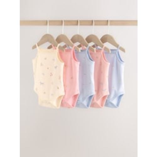 Buy Multi Vest Baby Bodysuits 5 Pack from Next USA 6-9 months