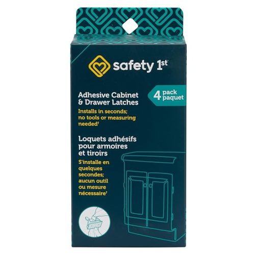 Safety 1st Adhesive Cabinet Latch, 12 Piece, One Size