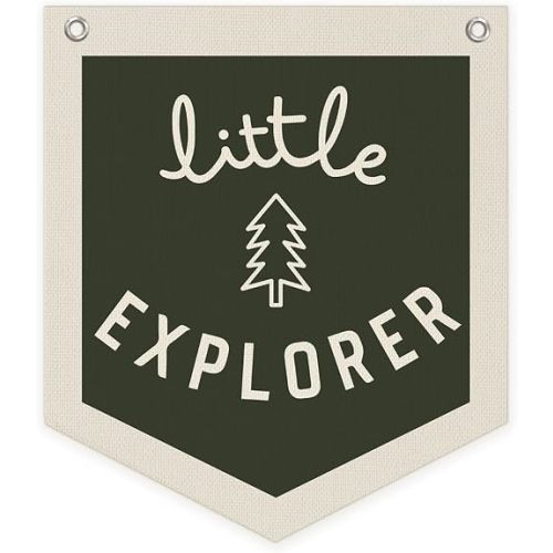 Boys Room Adventure Wall Decor Camping Banner Little Explorer Forest Nursery Wall Pennant Camping Banner Flag, Adventure Camping Hanging Wall Decor for Kids Boy Nursery Toddler Room Bedroom Playroom