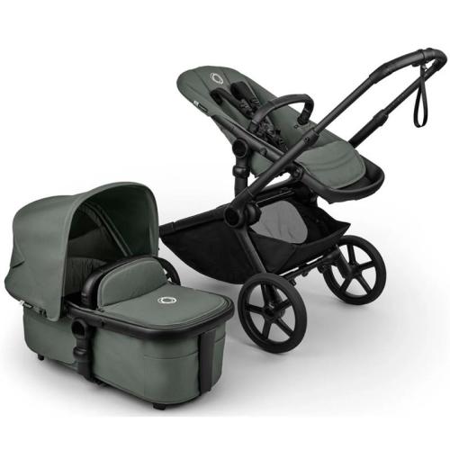 Bugaboo - Kangaroo Complete Single-to-Double Stroller, Black/Forest Green