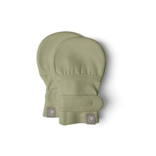 Goumi Stay On Baby Mitts - Artichoke 3-6M
