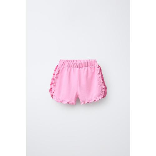 RUFFLED SHORTS - Anthracite grey | ZARA United States