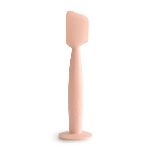 Mushie Diaper Cream Applicator Soft Silicone with Suction Base - Blush