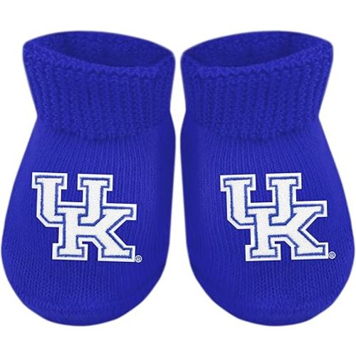 Creative Knitwear College Baby Bootie Sock - Team Logo, Multiple Colors, for Boys & Girls (Newborn - 6 Months)