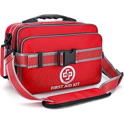 Professional 500 Piece Emergency First Aid Kit for Home, Car, Travel, Camping, Truck, Hiking, Sports, Office, Vehicle & Outdoor Emergencies - Emergency Medical Kit, Large First Aid Kit Survival