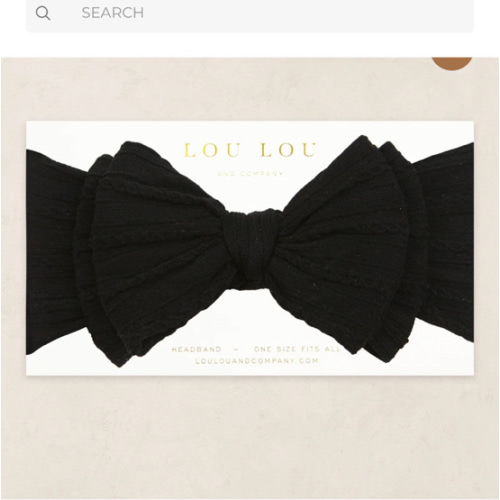 Cable Knit Headband - Black