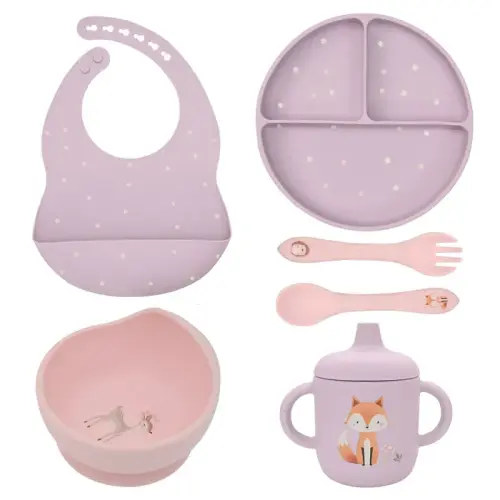 Little Rawr My First Feeding Set - Forest Friends 6 Piece | Baby Bunting AU