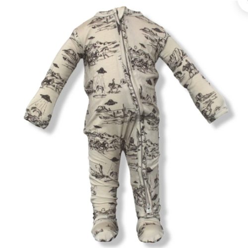 Lubbock Zipper Footie One Piece