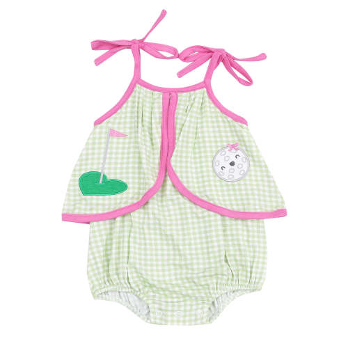Swing Front Sunsuit, Golf Applique