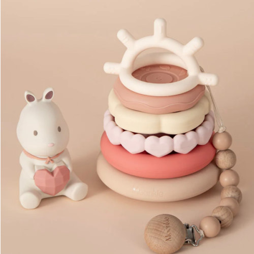 Bunny Stacking Teething Rings