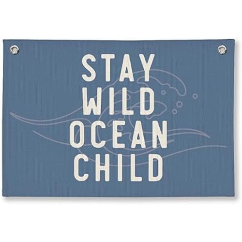 Ocean Classroom Decor, Ocean Rroom Decor Hanging Linen Banner, Boy Nursery Decor, Kids Bathroom Wall Art,Coastal Nursery Decor,20x30 Inch