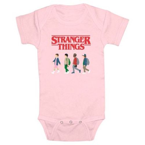 Infant's Stranger Things Group Walk Bodysuit - Light Pink - 6 Months