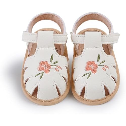 Infant Baby Boys Girls Sandals Summer Baby Wedding Dress Flat Shoes Newborn Crib Shoes First Walkers Prewalkers Shoes