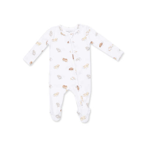 2-Way Zip Footie, Puppy Snuggle Club