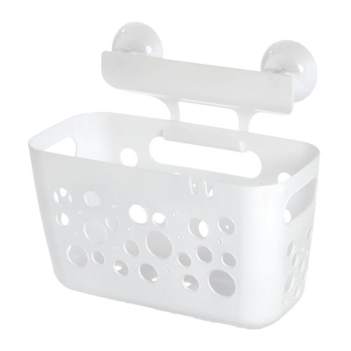 iDesign Bubbles Basket the Perfect Tub Organizer for Joyful Splashes, White, BPA-Free, Plastic | Wayfair